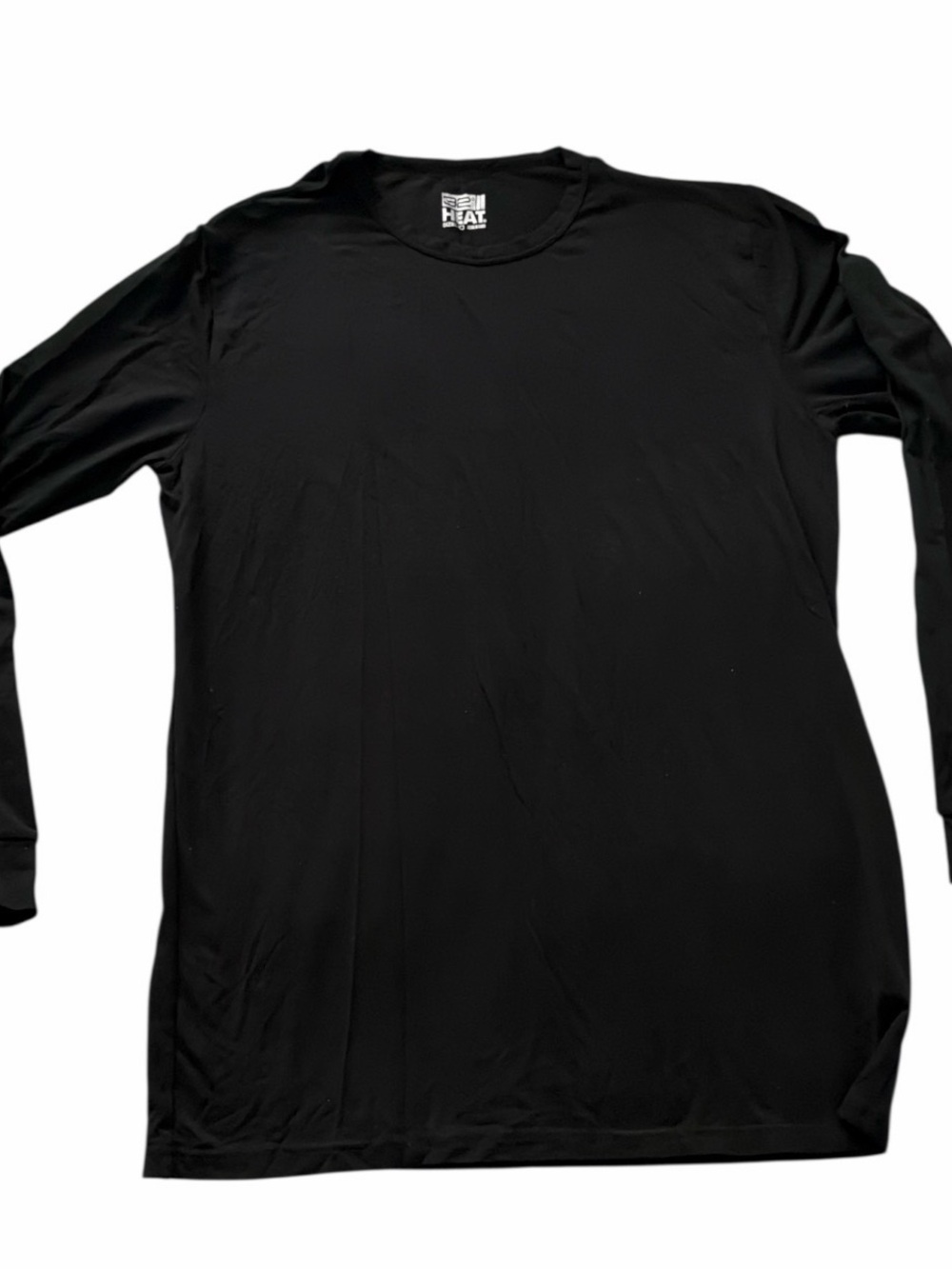 32 Degrees Men's Long Sleeve Crew Neck Shirt - Black size M